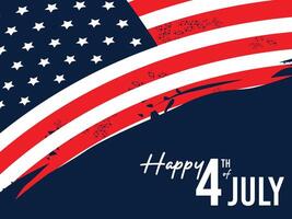 Happy 4th of July, Independence day Ready to use in flyers, posters, social media and decorations. vector