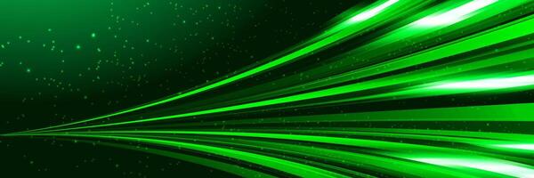 Green speed lines effect digital technology background for banner, web, cover, presentation, illustration vector