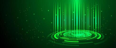 Green light effect design abstract vector