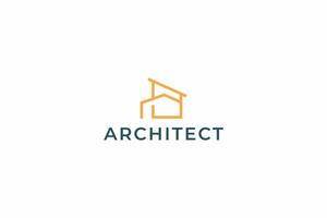 Minimalist House Logo for Business Property Real Estate Architect Brand Identity vector