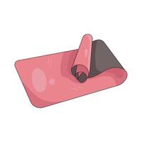 Pink Yoga Mat vector