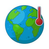 Global Warming on Earth vector