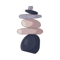 Stacked Balancing stones vector