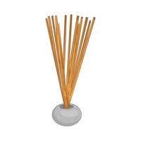 Still Life of Incense Sticks in Holder vector