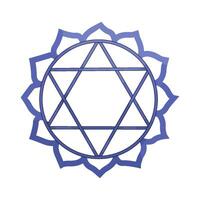 Ajna Chakra Symbol in Hinduism vector