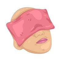 Pink Eye pillow vector