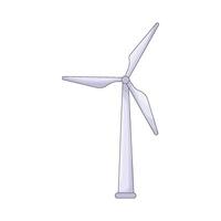 White Wind Turbine vector