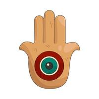 Hamsa Hand Amulet vector