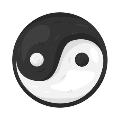 Yin and Yang Symbol Illustration
