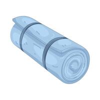 Rolled mat illustration vector