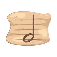Musical Half Note vector