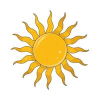 Yellow Sun illustration vector