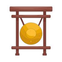 Golden Gong illustration vector