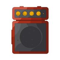 Red and Black Speaker vector