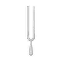 Silver Tuning Fork vector