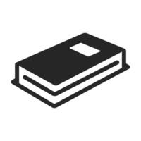 Book icon isolated flat style design. vector