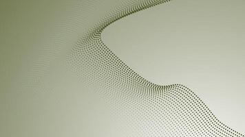 Smooth green army halftone background with gradient curve style for digital abstract design and visual projects vector