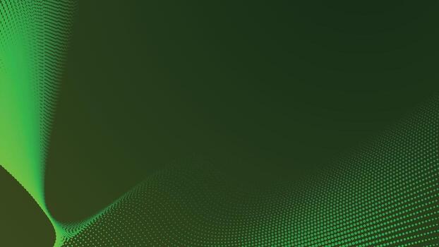 Digital nature design with green forest gradient halftone background for abstract graphics and visual content vector