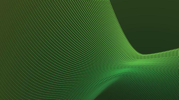 Gradient halftone pattern in forest green for abstract visual design and modern digital nature inspired layouts vector