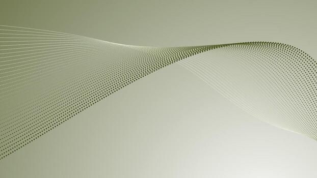 Curved green army background with halftone gradient style for modern abstract design and digital visual elements vector