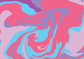Abstract Swirls of Coral, Pink, Lavender, and Turquoise vector
