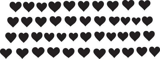Black Heart Pattern Seamless Repeat for Design Projects vector