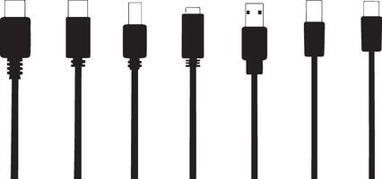 Essential Guide USB Connector Types Sizes A Visual Reference vector