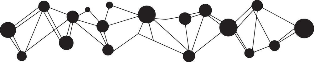 Abstract Network Connecting Nodes Visual Representation Ideal for Tech Science Data Visualization vector