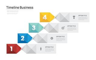 Business timeline infographic design vector