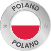 Poland flag icon design vector