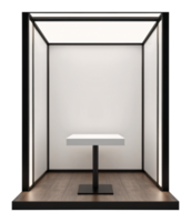 Mini Booth Store Front Mockup Design Background for Showcase Exhibition png