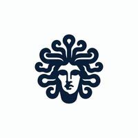 symbol medusa logo design vector