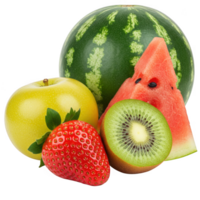 Fresh Summer Fruits Assortment Isolated on Transparent Background png