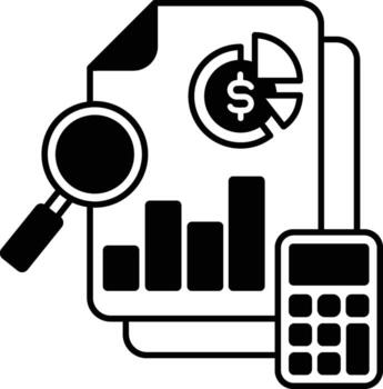Big Data Insights Processing and Analysis Icon vector