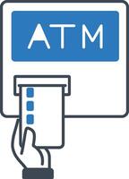 ATM Card Icon Banking and Finance Symbol vector