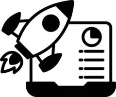 Corporate Launch Innovation and Success Icon vector