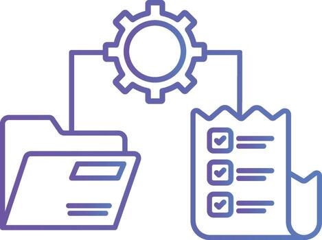 Database and File Management Icon vector