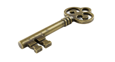 Vintage Key Top View png