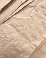 Textured Brown Kraft Paper Background photo
