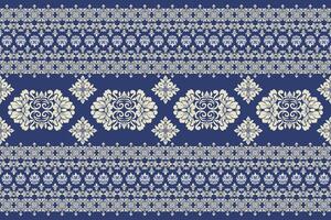 Floral pattern on dark blue background vector
