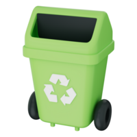 Recycle bin green waste eco trash clean plastic recycling earth planet save sustain sort dispose manage garbage rubbish symbol icon protect reduce reuse action healthy urban png