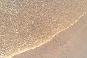 natural abstract background drone view of sand ripples and channels, aerial drone top down view photo
