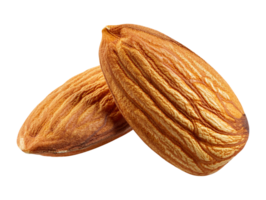 Whole almonds isolated on transparent background png