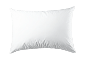 Soft rectangular white cushion for bedding use png