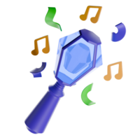 Lightstick K Pop Stick 3D Illustration png