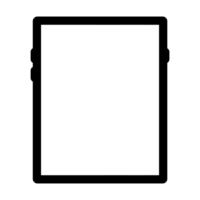 Tablet icon isolated on transparent background png