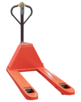Front view orange pallet jack png
