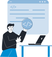 Coding website landing page png