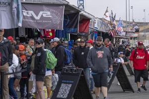 General view of race fans at Sonoma Raceway. editorial_image