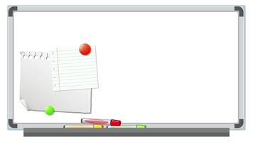 Animation of a whiteboard with colorful post-it notes and magnets appearing dynamically over 12 seconds video
